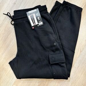 RBX Men's Classic Black Cargo Joggers